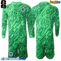 Maglie da calcio Paesi Bassi Portiere Seconda Maglia Bambino Mondiali 2026  Manica Lunga + Pantaloni corti)